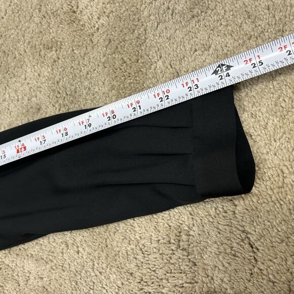 NWOT Diane Von Furstenberg Lucia Lace Trimmed Silk Tunic Top Black Womens 10 - Picture 10 of 13